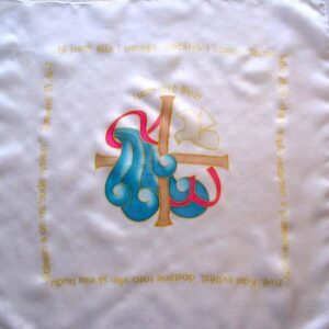 Křestní rouška Alfa Omega