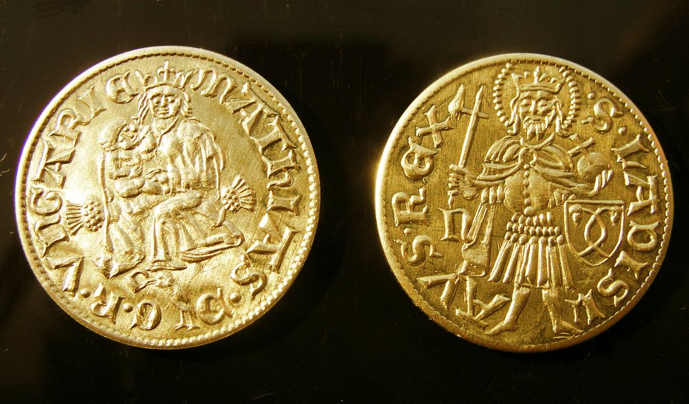 Dukát Matyáše Korvína replika
