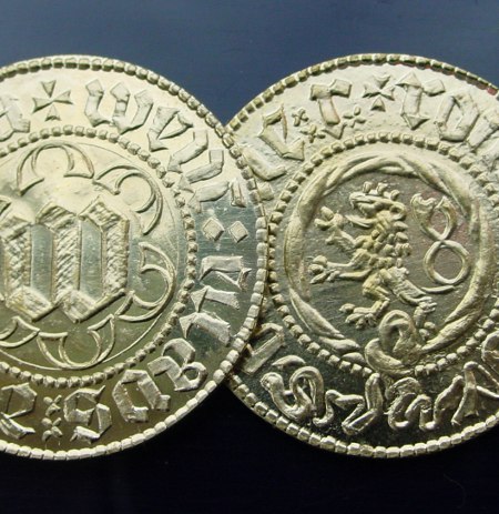 042-24 Dukát Václava IV. replika nádherné a vzácné mince