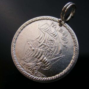 Pirátská mince stříbrný přívěsek