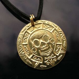 042-15 Pirátský přívěsek s lebkou a růžicí