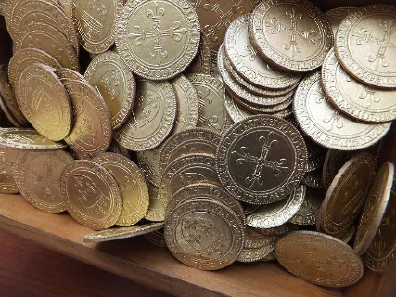 042-46 Ecu Karla VIII. - papírový poklad 1000 kusů – Obrázok 2