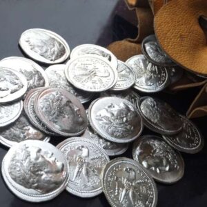 042-56 30 stříbrných, cín