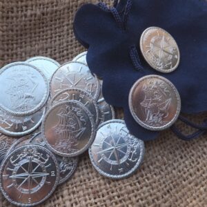 042-59 Stříbrný pirátský poklad 20 ks - měšec zdarma