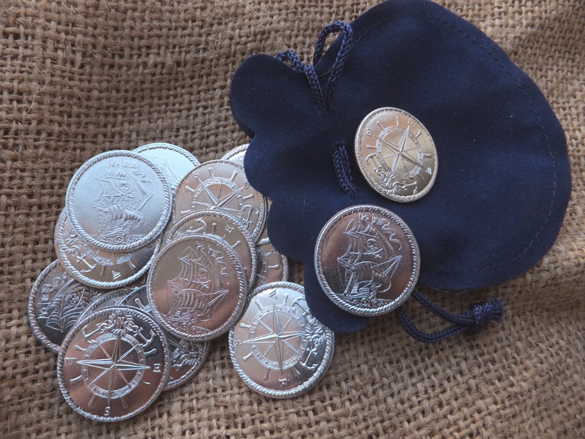 042-59 Stříbrný pirátský poklad 20 ks - měšec zdarma – Obrázok 2