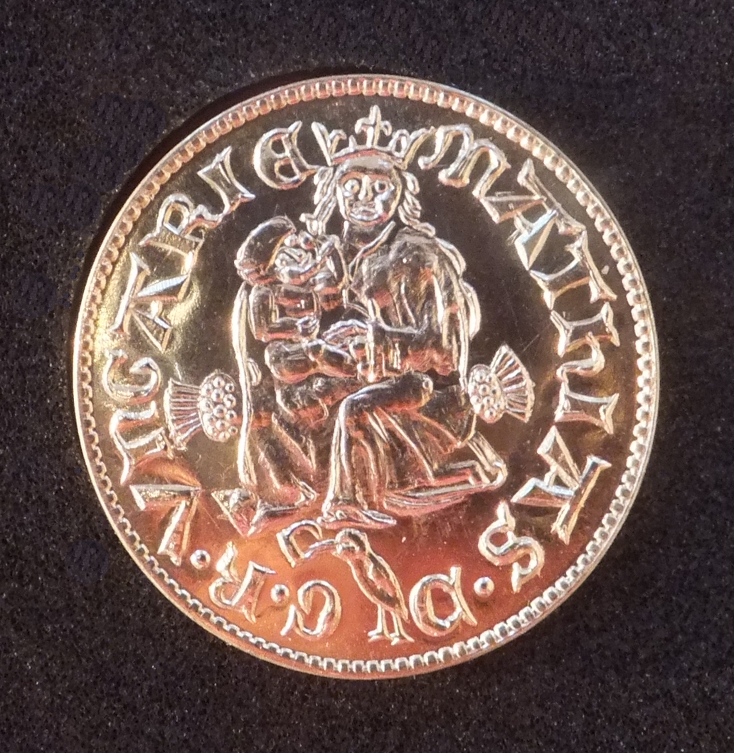 042-01 Dukát Matyáše Korvína Au 585 – Obrázok 3