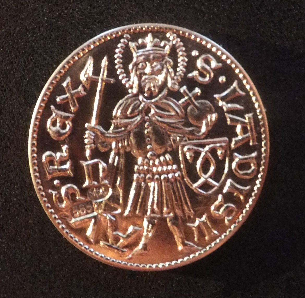 042-01 Dukát Matyáše Korvína Au 585 – Obrázok 2