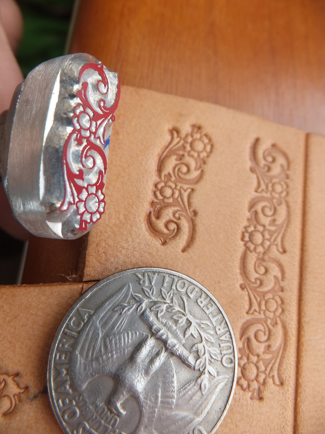 013-38 Ornament lidový motiv razidlo do kůže – Obrázok 3