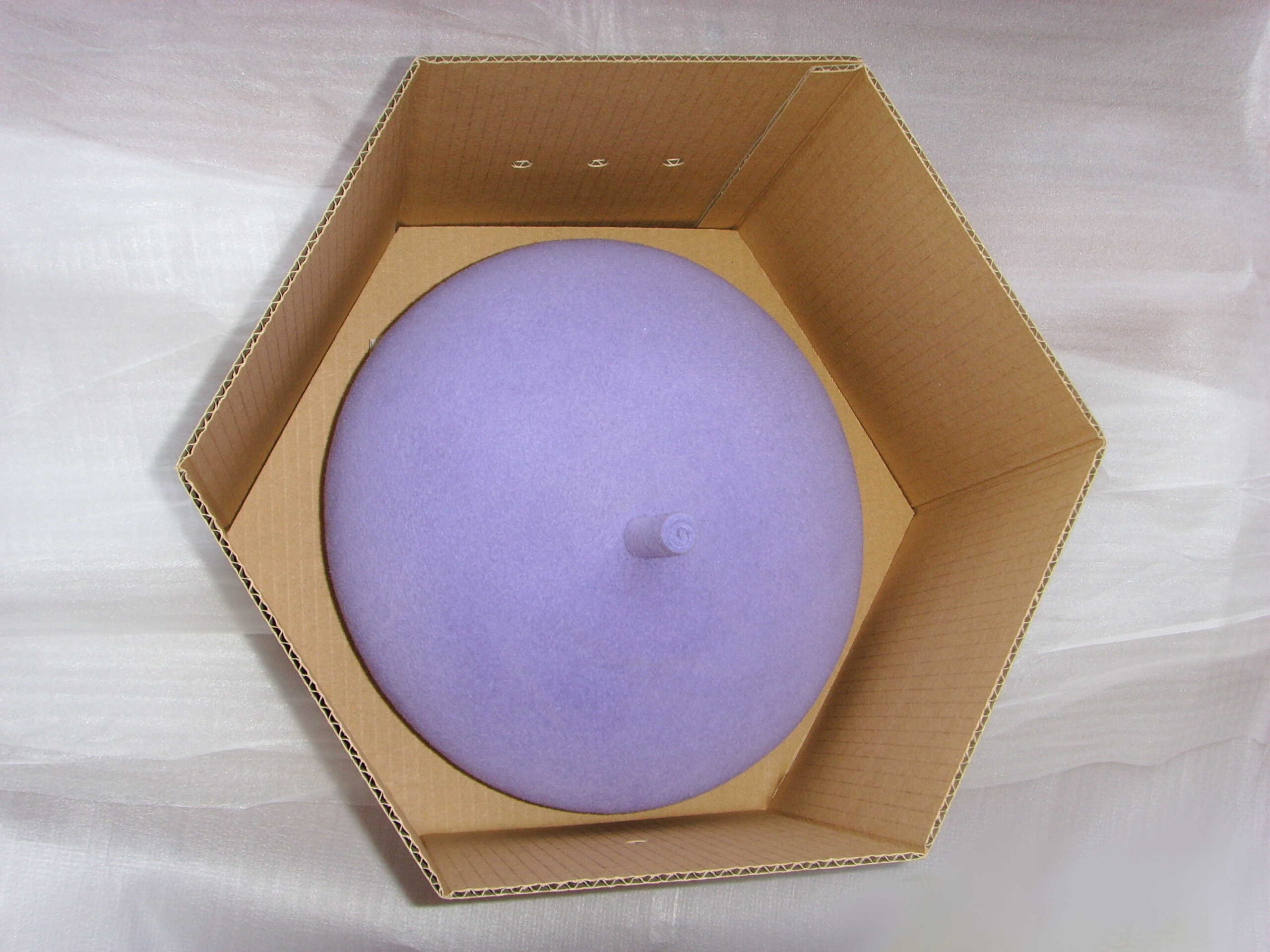 Krabice na fascinátor šestihran