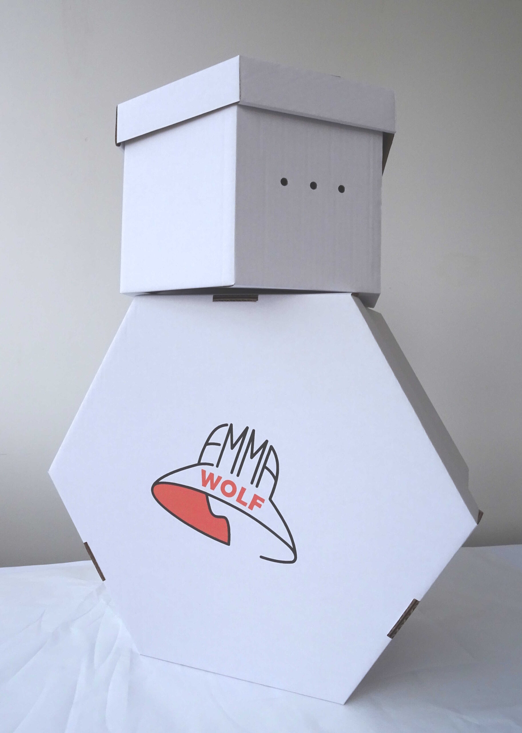 Krabice na klobouky šestihran bílá – Obrázok 4