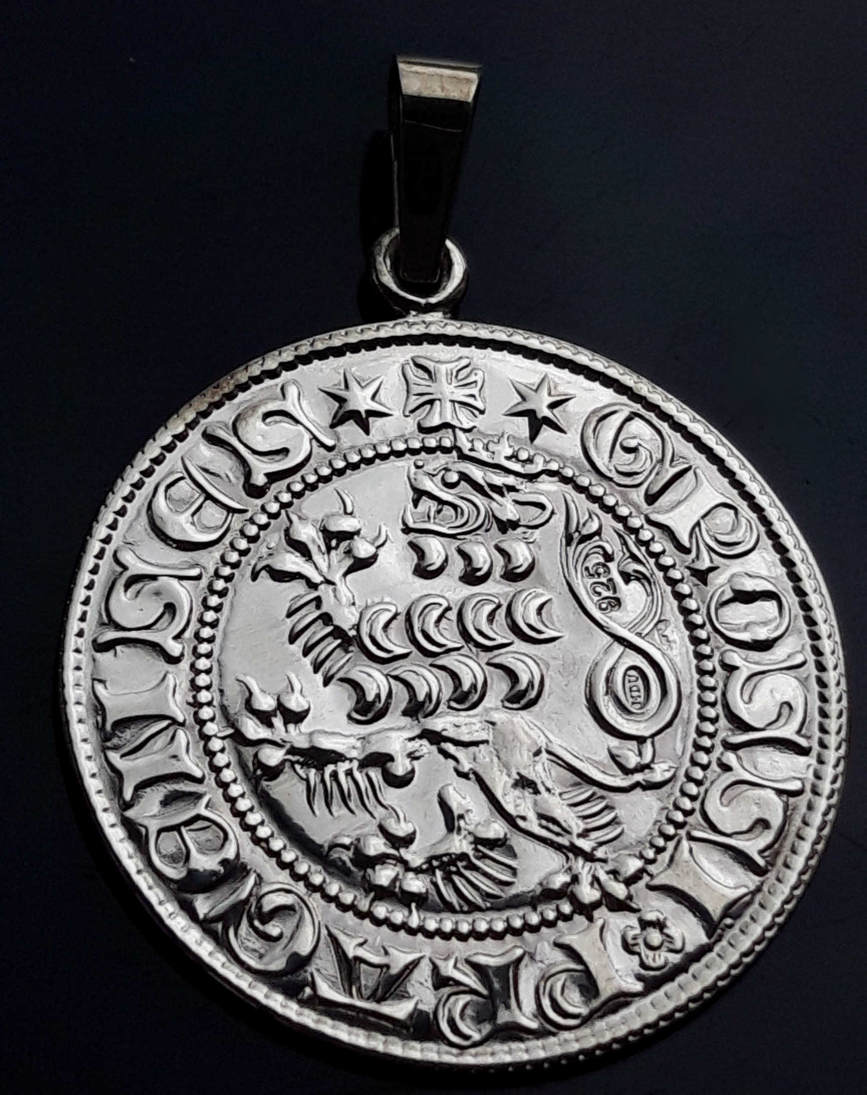 Pražský groš Václava IV. přívěsek