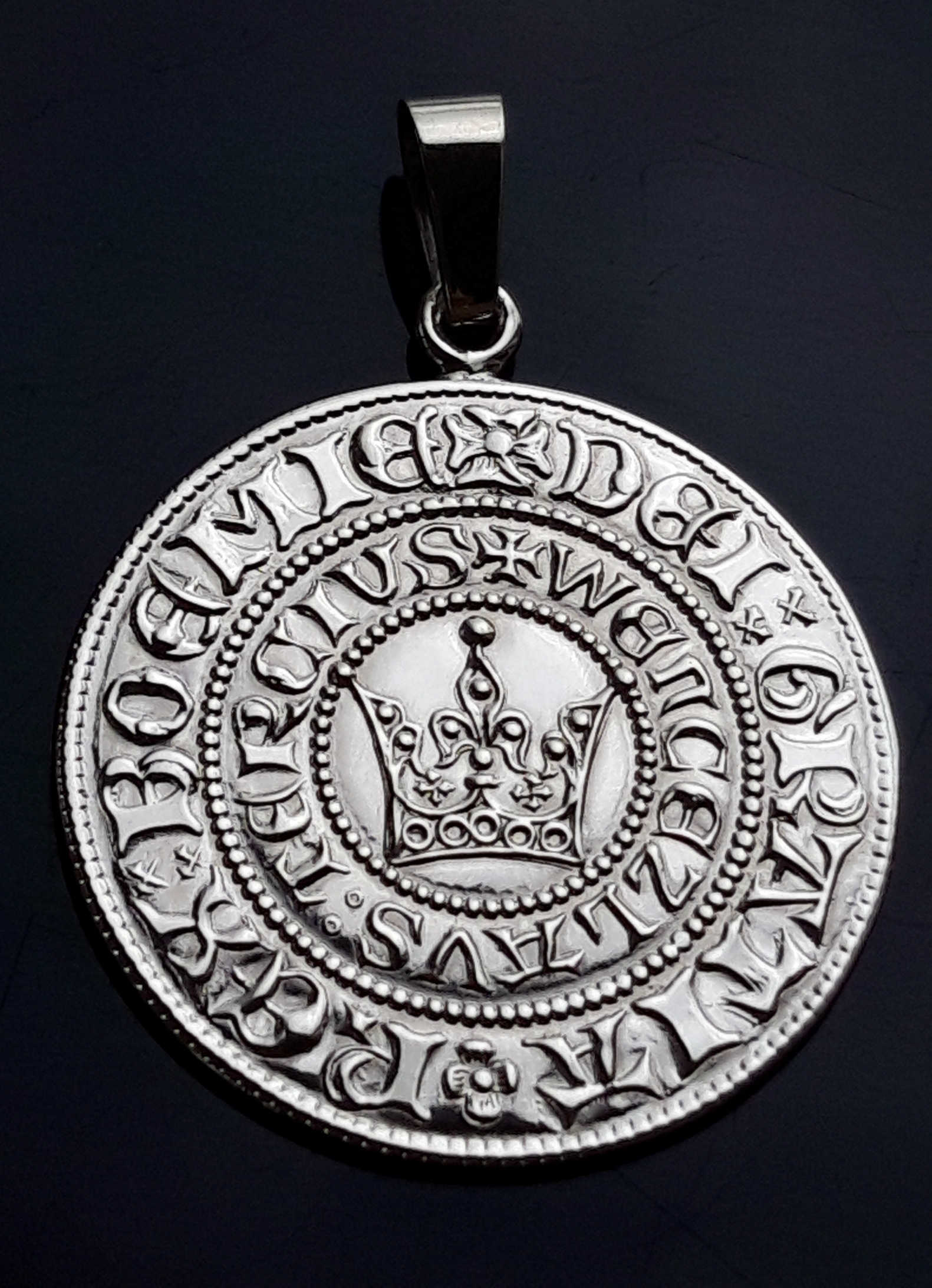 Pražský groš Václava IV. přívěsek