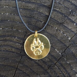 Stopa vlka medaile mosaz