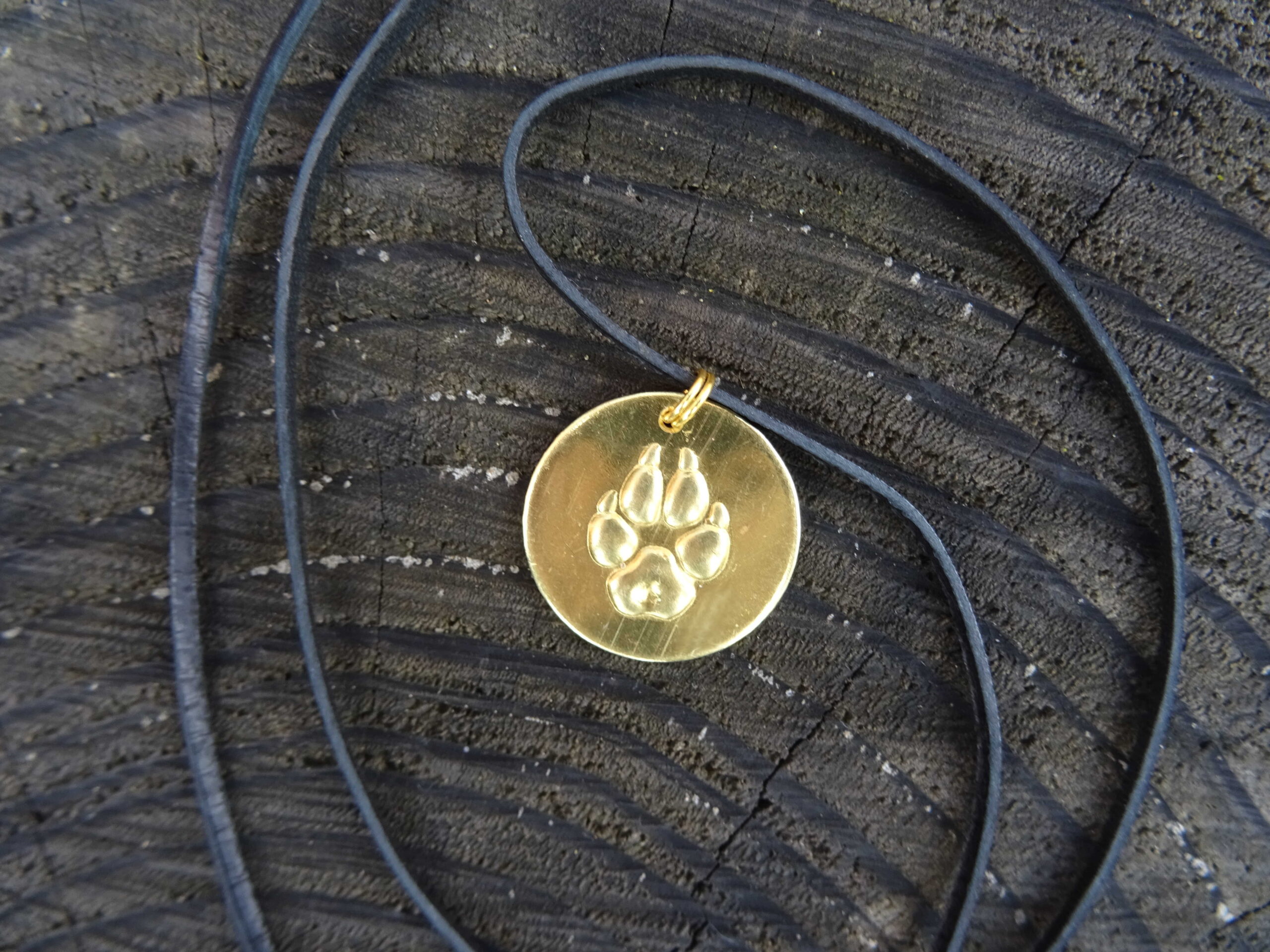 Stopa vlka medaile mosaz